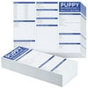 60 Pack Puppy Vaccination Record Cards, Canine Health Record Books for Dogs (Tri-Fold Design, 8.5x11 Inch)