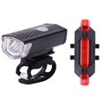 thumbnail image 1 of Faro LED para bicicleta, lámpara frontal, luz trasera recargable por USB, equipo de ciclismo, 1 of 6