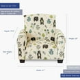thumbnail image 3 of Kid Rocking Chair for Toddlers, Child Chair for Little Kids, Upholstered Toddler Armchair for Children,  and Cute Little Kid Chairs (Legs, Bears & Trees Print), 3 of 7