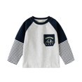 thumbnail image 3 of YOUYEDIAN Toddler Boy Long Sleeve Shirt Fashion Crewneck Pullover Tops, 3 of 5