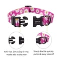 thumbnail image 3 of Collar de perro QQPETS ajustable con estampado suave de flores rosas para mascotas, 3 of 7
