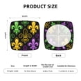 thumbnail image 6 of Easygdp Mardi Gras1 Square Chair Cushion Cover Stretch Chair Seat Covers Removable Washable for Hotel, Bedroom, Office, 6 of 9