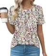 thumbnail image 2 of Tops Cortos para las Mujeres Cuello en V de Moda Casual Manga Corta Primavera Verano Top, Tops de Baile para las Mujeres, 2 of 9