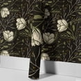 thumbnail image 4 of Elegant Dark Floral Peel & Stick Wallpaper - Waterproof, Removable Vinyl with Easy Matching for Home Decor, 17.7"x9.8' - Perfect for Living Room, Bedroom, Kitchen, Cute Room Decor, 4 of 10