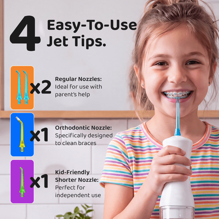 GuruNanda Kids Water Dental Flosser, 4 Modes photo 6