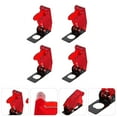 thumbnail image 2 of TABLZONE Toggle Cover Red Safety Guard Plastic and Iron for Protection 4Pcs, 2 of 6