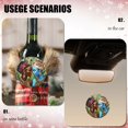 thumbnail image 4 of Funny Christmas Ornament,Glass Mosaic Depicting Beautiful African Women,Xmas Round Ceramic Pendant, 4 of 6