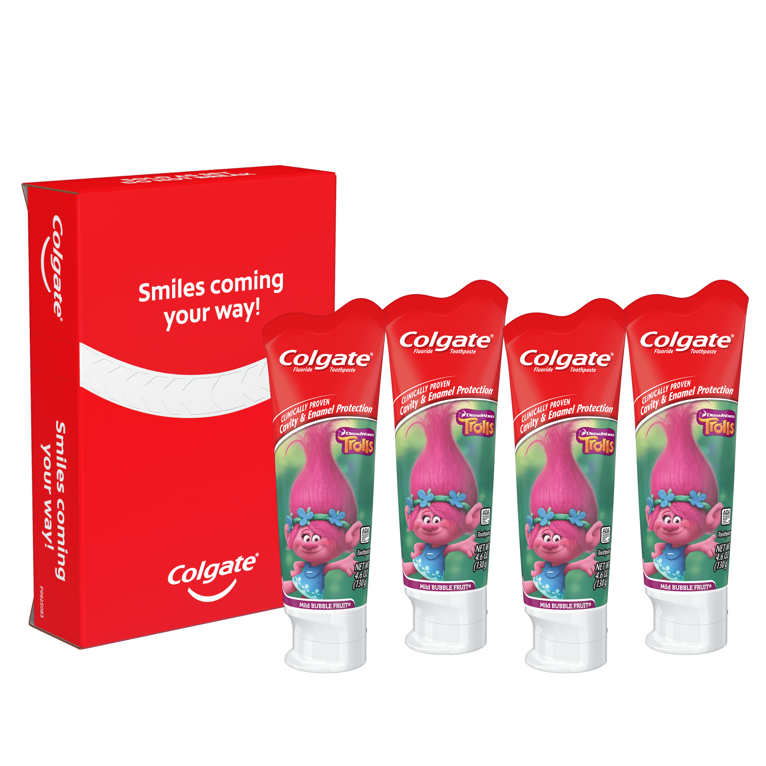 Photo 1 of Colgate Kids Toothpaste with Anticavity Fluoride, Trolls, 4.6 ounces (4 Pack)