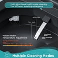 thumbnail image 5 of HOROW T36 Black Smart Bidet Toilet, Auto Open/Close Lid, Built-in Pump Dual Flush, Heated Seat 6-Level, Warm Air Dryer, 12" Rough-In, 5 of 14