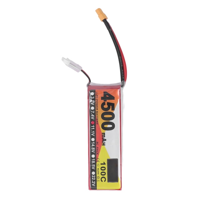 Batería Lipo RC 4500mAh 11,1V 100C 3S Batería de alimentación para vehículos de control remoto con enchufe XT60