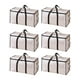 thumbnail image 2 of Paquete de 6 Bolsas de Almacenamiento para Mantas, Resistentes, de Gran Capacidad, Transparentes, con Asa Portátil, Plegables, Multifuncionales, Organizadores de Ropa y Edredones., 2 of 6