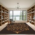 thumbnail image 2 of ODIKA 5'x7' Machine Washable Non-Slip Area Rug, Art Nouveau Gold High Traffic Rug, Gold, 1257112, 2 of 7