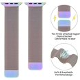 thumbnail image 2 of Metal Band Compatible with Apple Watch Band , Stainless Steel Mesh Strap Replacement for iWatch Series 6 5 4 3 2 1 SE(Colorful,38/40mm), 2 of 7