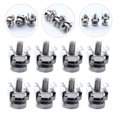 thumbnail image 1 of RENACLIPY 50 Sets Cabinet Mounting Screw Silver for Homeowners, 1 of 7