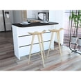 thumbnail image 1 of Barra Auxiliar Cocina Fendi Blanco Madera MDP Excelsior, 1 of 6