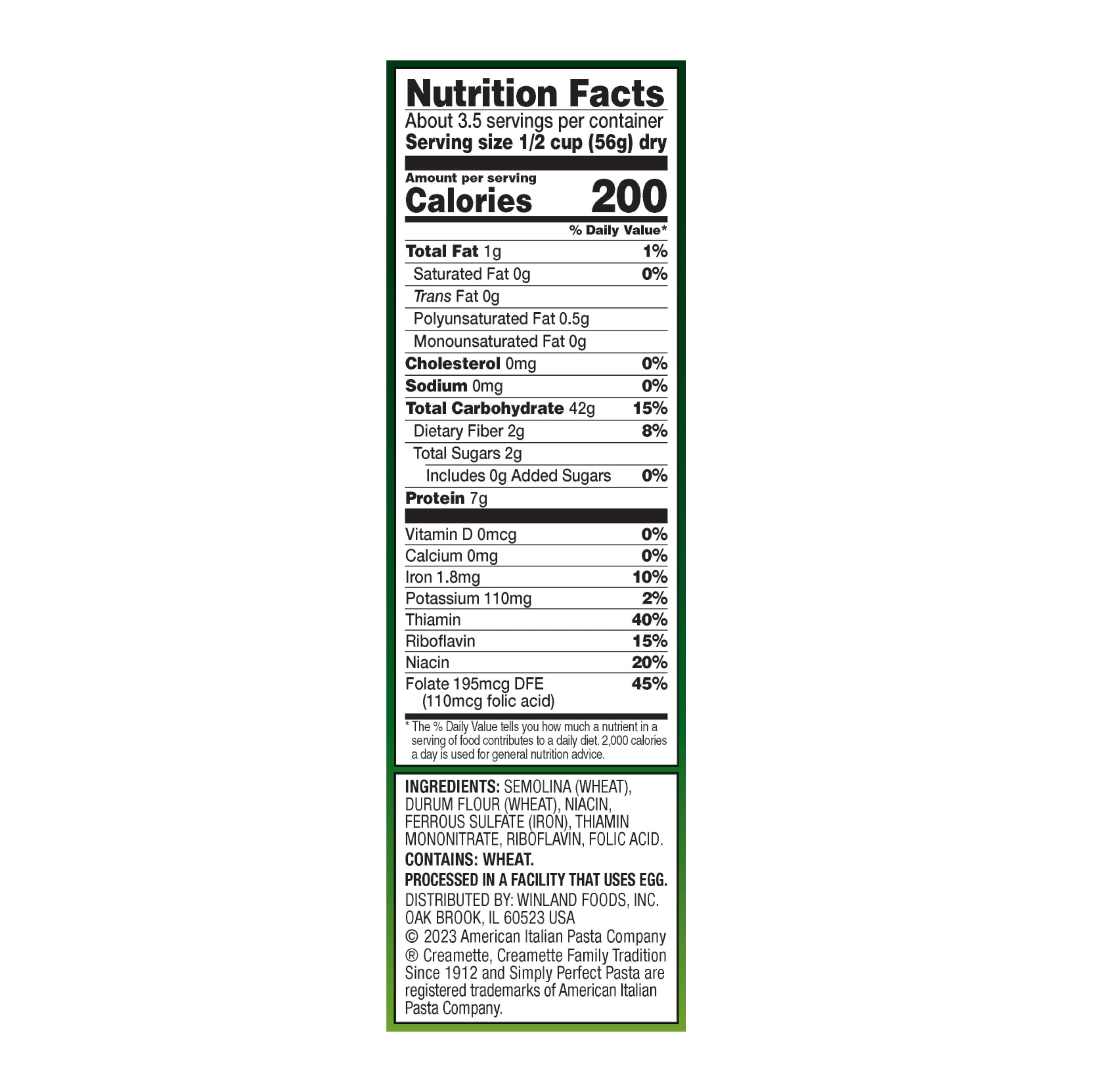 Creamette Short Cut Pasta Rings, 7-Ounce Box