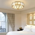 thumbnail image 3 of Luxury Round Lamp Modern Chandelier Flush Mount Ceiling Light Home Lamp Decor E26 Without Bulb, 3 of 13