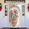 thumbnail image 4 of Color-Fast Easy-Hang Colorful Easter Door Curtain Decoration - Festive Backdrop for Home Party Garden Wall & Holiday Events, Perfect Easter & Year of the Horse Necessity, 35.4*70.8in, 4 of 5