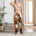 thumbnail image 2 of Naloa Cartoon Cheetah With Attitude Pajama Pants Men, PJ Bottoms, Sleep & Lounge Pants-Small, 2 of 6