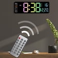 thumbnail image 4 of Reloj despertador digital Reloj de pared °F/°C Temperatura electrónica conmutable Mes Fecha Semana Visualización para dormitorio Sala de estar Hogar, 4 of 8
