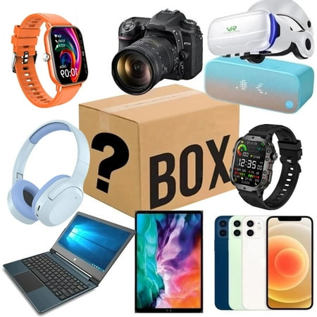 FYHALE Pallets for Sale Liquidation Unclaimed, Mystery_Electronic_Box for Sale Computers Game Consoles Cell Phones, Ships Randomly 2-20 Products Mystery Electronic Boxes, Black