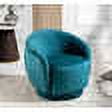 Uspridefurniture Modern Velvet Plain Swivel Barrel Chair, Greenish