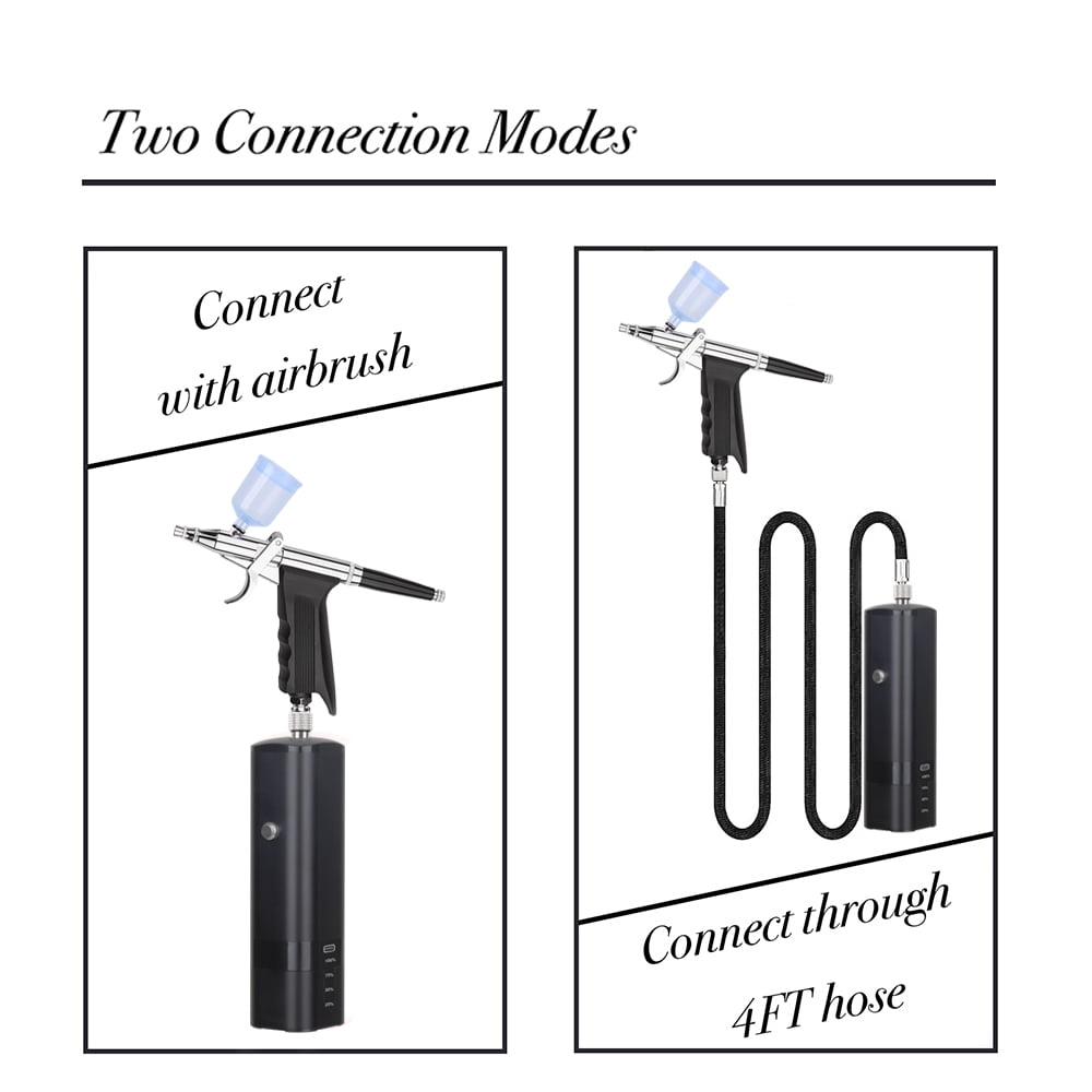 Airbrush kit TM80S-C black Only Compressor Whitout Airbrush Pen With TYPE-C air bursh pump