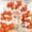Orange and White, variant on Orange and White Balloons Arch Kit 144pcs, White and Orange Different Size Balloon Garland Kit for Halloween Birthday Baby Shower Engagements Anniversary Party Decoration