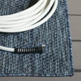 thumbnail image 3 of SAFAVIEH Beach House Jacinth Solid Indoor/Outdoor Area Rug, Navy, 6'7" x 6'7" Square, 3 of 15