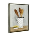 thumbnail image 3 of Stupell Industries Lemons & Utensils Kitchen Painting Food & Beverage Painting Gray Floater Framed Art Print Wall Art, 3 of 6