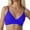 A-Blue8, variant on Puliio Womens Push Up Bikini Top Solid Front V-Neck Adjustable Strap Bathing Suit Summer Beach Swimsuit Tops