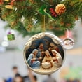 thumbnail image 3 of Pendentif de Décoration de Noël en Acrylique pour Fête Intérieure Extérieure et Ornement d'Arbre Rétro, 3 of 4