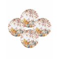 thumbnail image 7 of 13 Inch Round Placemats Set of 4, Orange Pumpkins Fall Non Slip Heat Insulation PP Table Mats, Thanksgiving Botanical Autumn Washable Place Mats for Kitchen Dining Party Table Decor, 7 of 7