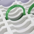 thumbnail image 3 of 40 Slots Insert Bangle Bracelet Display Tray Jewelry PVC Cardboard 35x24x5cm White, 3 of 8