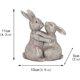 thumbnail image 4 of Figuras De Abrazos De Pareja, Estatua De Abrazos De Animales Pintada A Mano De Resina, Escultura De Pareja De Animales Tallada Fina, 4 of 6