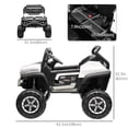 thumbnail image 3 of Aosom 12V Battery Powered Licensed Mercedes-Benz Unimog Ride on Truck White, 3 of 10
