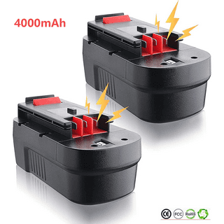 Powerextra 2Pack 6.0Ah 18 Volt Replacement Battery for Black&Decker 18V  A1718 A18NH HPB18 HPB18-OPE 