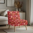 thumbnail image 3 of HELLHERO Comfortable Armless Accent Chair Protector for Living Room, Easy to Install Slipper Accent Chair Covers, Christmas Cookie Joy, 3 of 8