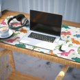 thumbnail image 3 of Long Mouse Pads for Desk,White Cartoon Dinosaurs Trees Pattern Desk Mats on Top Of Desks, Desk Mouse Pad Extra Large with 3mm Non-Slip Base and Stitched Edge for Gaming,Office,Work,Home 35.4"x15.7", 3 of 6