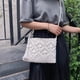 thumbnail image 5 of Bolso de mano cruzado tejido a mano para mujer, bolso de hombro para playa de verano, bolso de mano de algodón tejido a crochet hecho a mano con borlas, 5 of 5