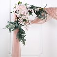 thumbnail image 4 of BalsaCircle Dusty Rose 18 feet Sheer Organza Curtain Panel Backdrop Drape Window Decorations, 4 of 8