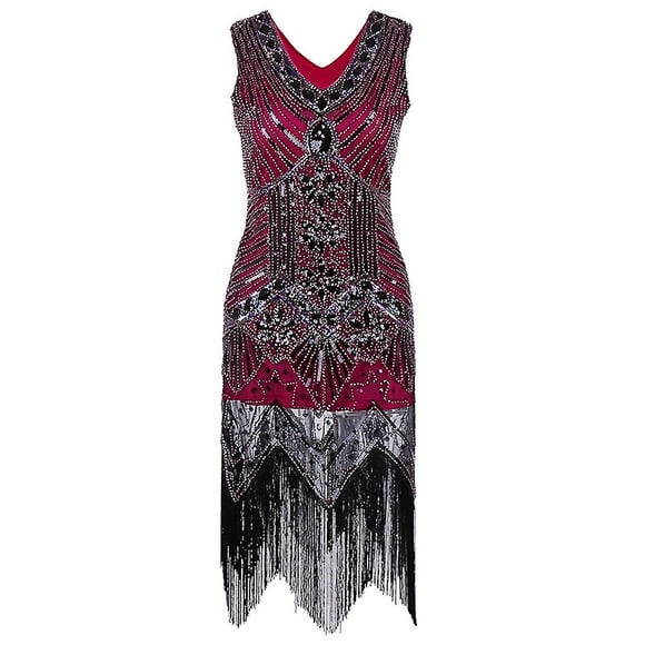 The Great Gatsby 1920s Sparkle Shine Prom Dress Vintage Flapper Party Costume Masquerade Halloween Costumes Dresses Women's