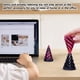 thumbnail image 4 of Fidget Toy 3D Impreso Espiral Cono Juguete Pasar A Través La Pirámide Para Y Adultos (Oro) Rojo, 4 of 9