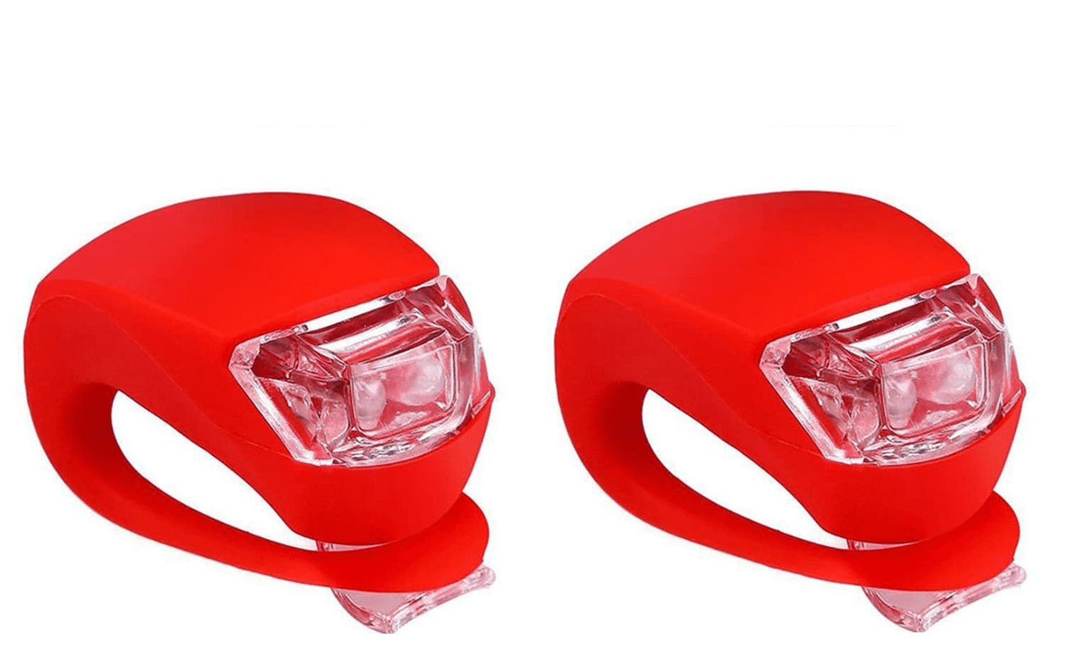 Bikes on Hikes Bicycle Light Front and Rear Silicone LED Bike Light Set