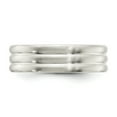 thumbnail image 3 of 925 Sterling Silver 6mm Brushed Fancy Band Ring Size 9, 3 of 7