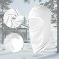 thumbnail image 4 of Unique Bargains 1 Pc Ice Silk Solid Color Balaclava Face Mask White, 4 of 5