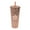 C, variant on 700ml Reusable Plastic Tumbler with Lid and Straw - Double Wall Insulated Cold Drink Cup with Crystal Clear Portable Design - A