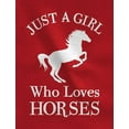 thumbnail image 2 of Tstars - A Girl Who Loves Horses Horse Lover Gift Youth Kids Long Sleeve T-Shirt Medium Black, 2 of 3