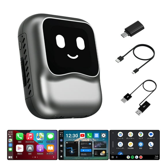 Ottocast Nano CarPlay AI Box Wireless CarPlay & Android Auto Adapter 8GB+128GB Car Video Dongle for OEM Wired CarPlay Car