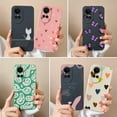 thumbnail image 2 of Cases For Oppo Reno 10 Pro 5G Heart Butterfly Full Protection Soft Liquid Silicone Black Phone Cover For Oppo Reno10Pro Funda TYP265 OPPO Reno 10 Pro, 2 of 6
